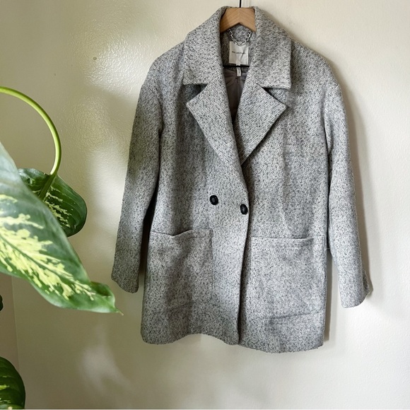 Avec Les Filles Jackets & Blazers - AVEC LES FILLES | Herringbone Wool Cocoon Coat